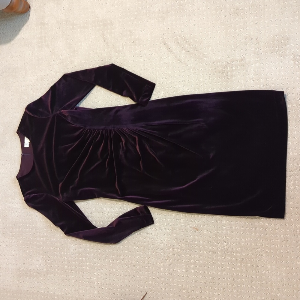 Harper Rose | Burgundy Velvet Ruched Dress NWT